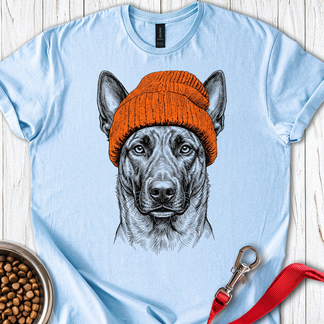 Dutch Shepherd Beanie — Light Blue