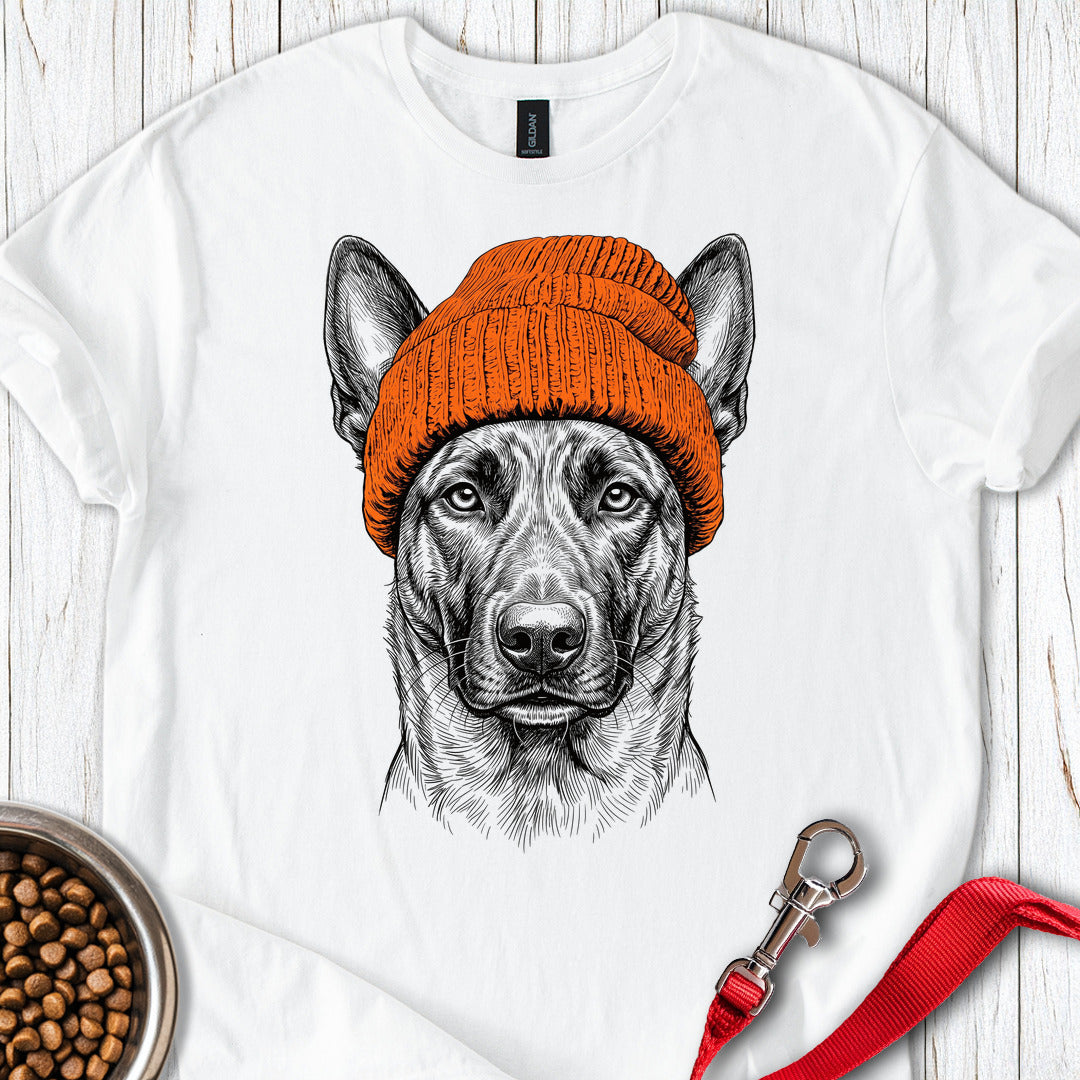 Dutch Shepherd Beanie — White