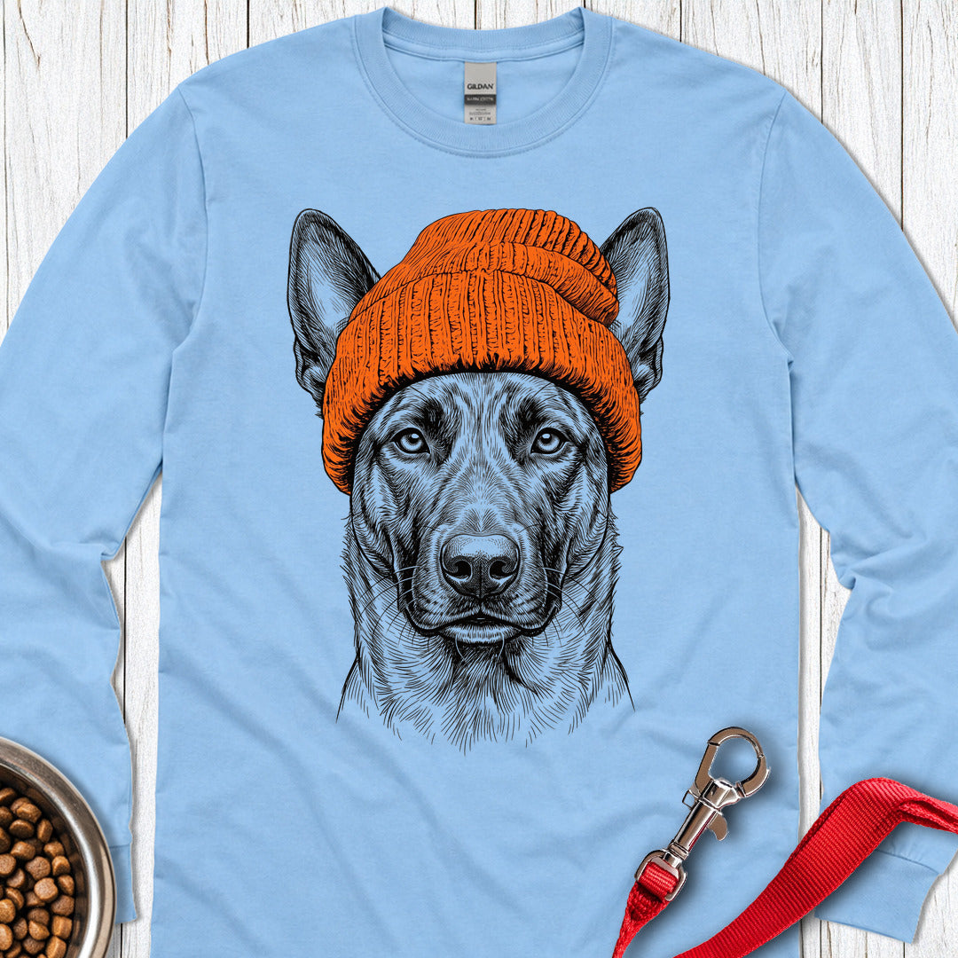 Dutch Shepherd Beanie Long Sleeve — Carolina Blue