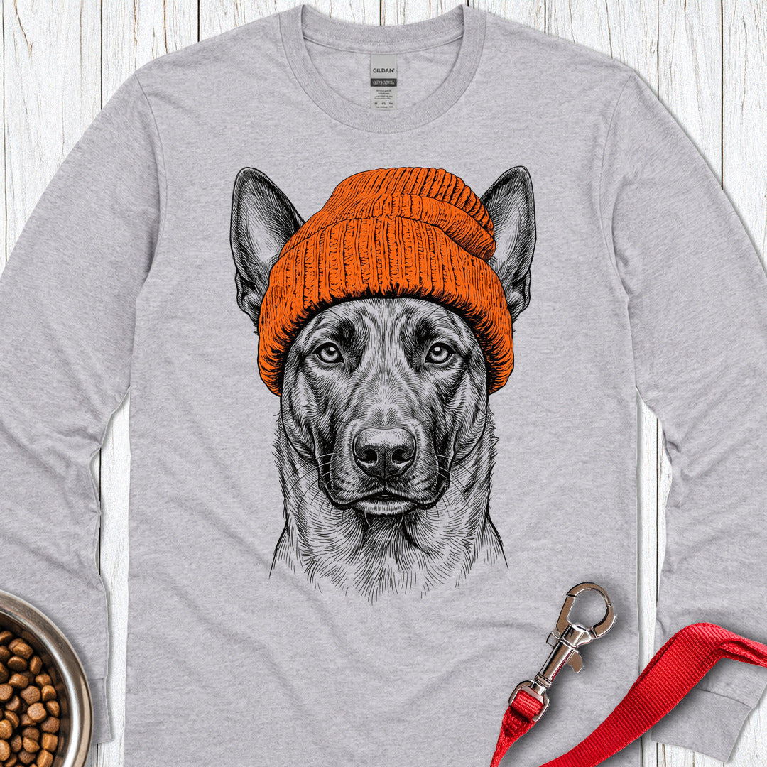 Dutch Shepherd Beanie Long Sleeve — Sport Grey
