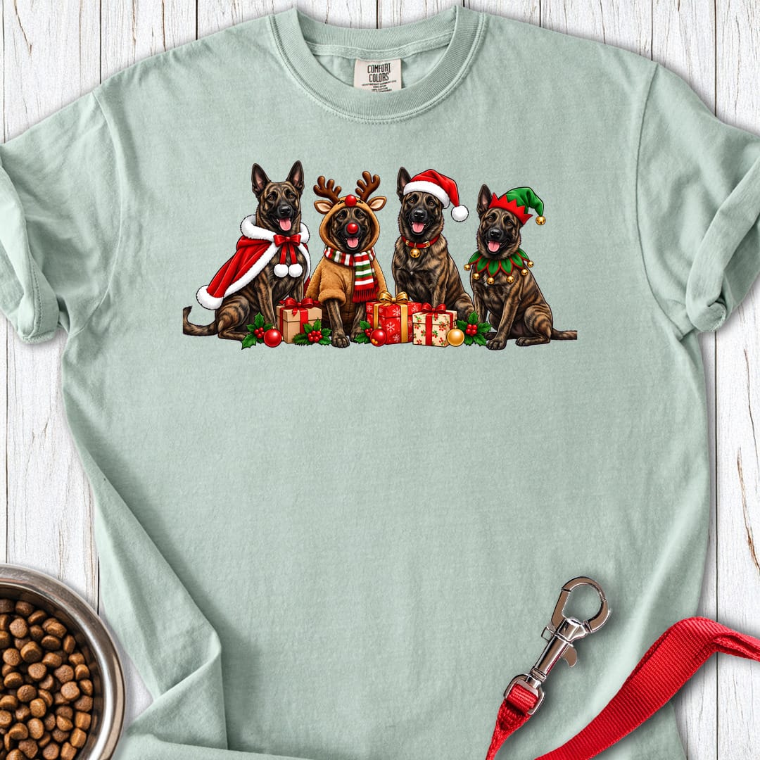 Dutch Shepherd Christmas Group Premium Tee — Bay