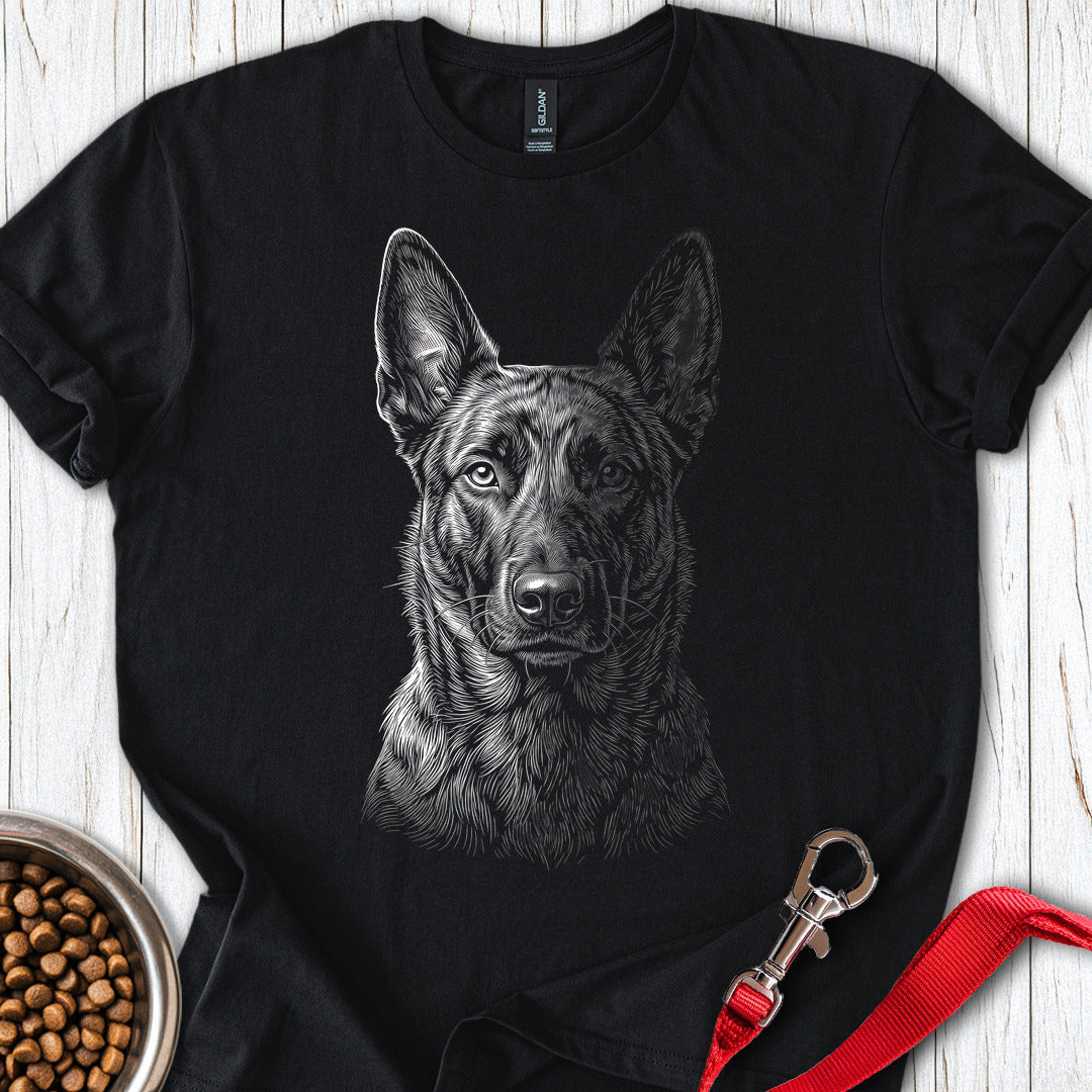Dutch Shepherd Engraved — Black