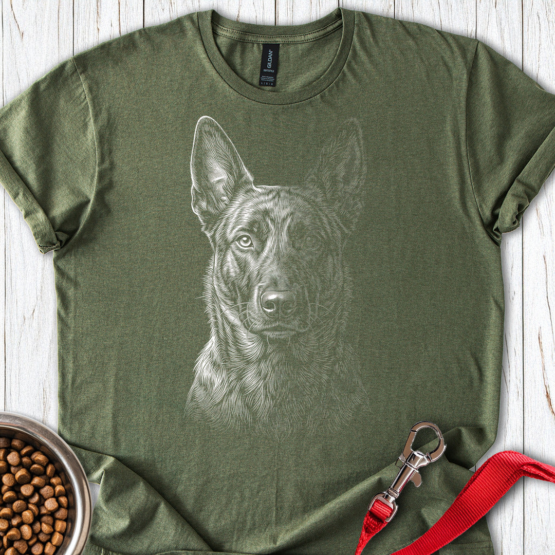Dutch Shepherd Engraved — Military Green