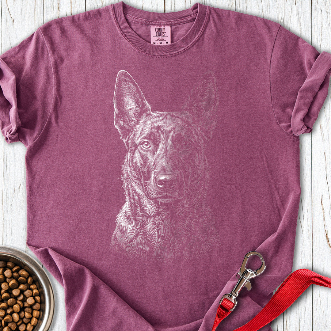 Dutch Shepherd Engraved Premium Tee — Berry