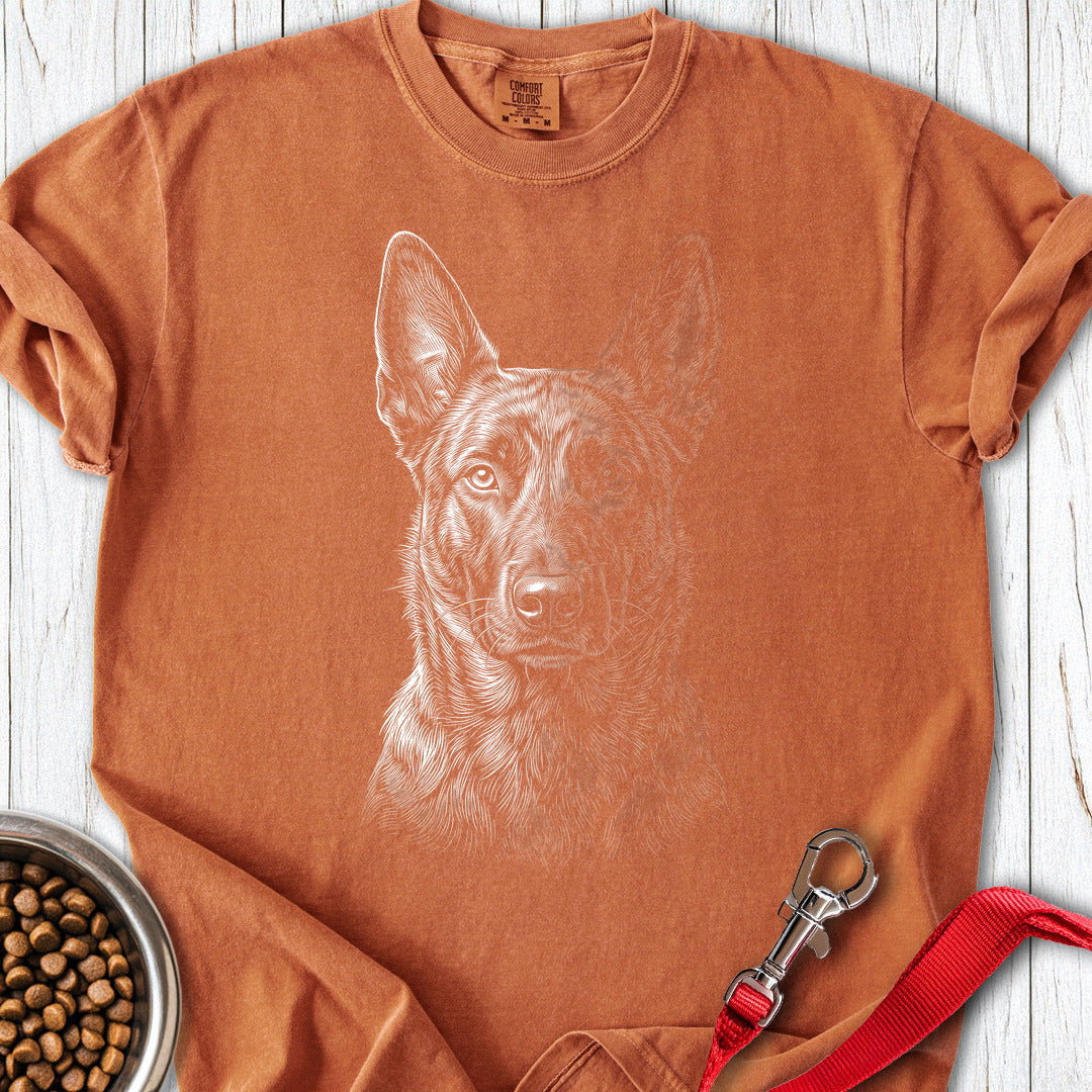 Dutch Shepherd Engraved Premium Tee — Yam