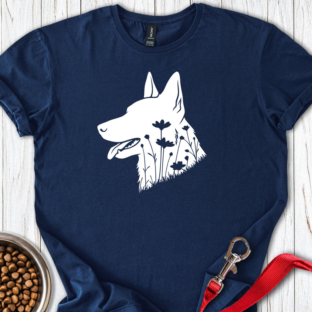 Dutch Shepherd Flowers — Navy