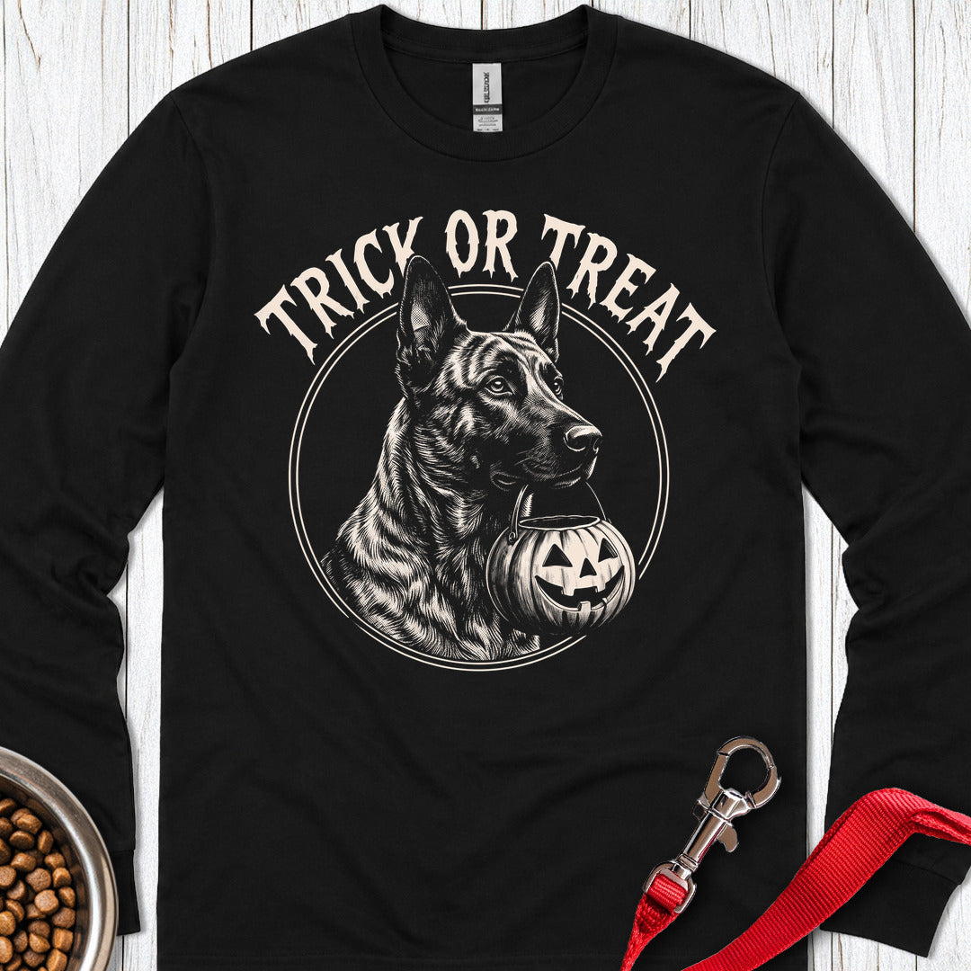 Dutch Shepherd Halloween Long Sleeve — Black