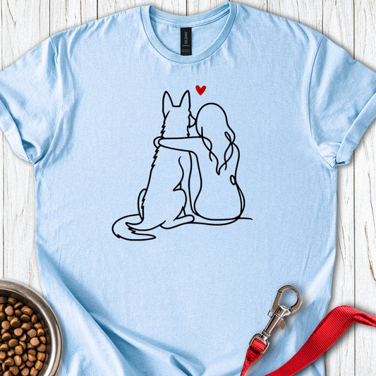 Dutch Shepherd Love — Light Blue