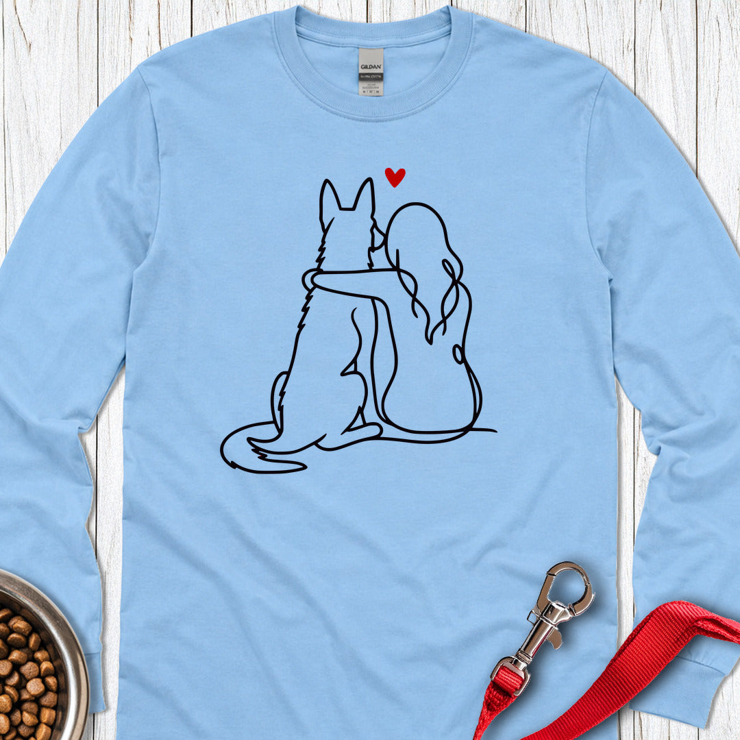 Dutch Shepherd Love Long Sleeve — Carolina Blue