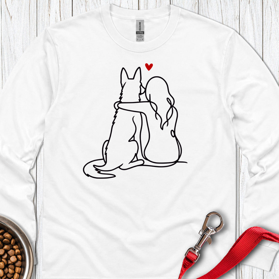 Dutch Shepherd Love Long Sleeve — White