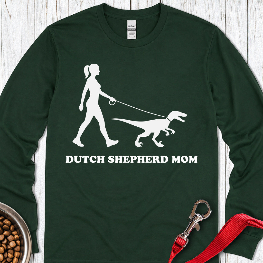 Dutch Shepherd Mom Long Sleeve — Forest Green