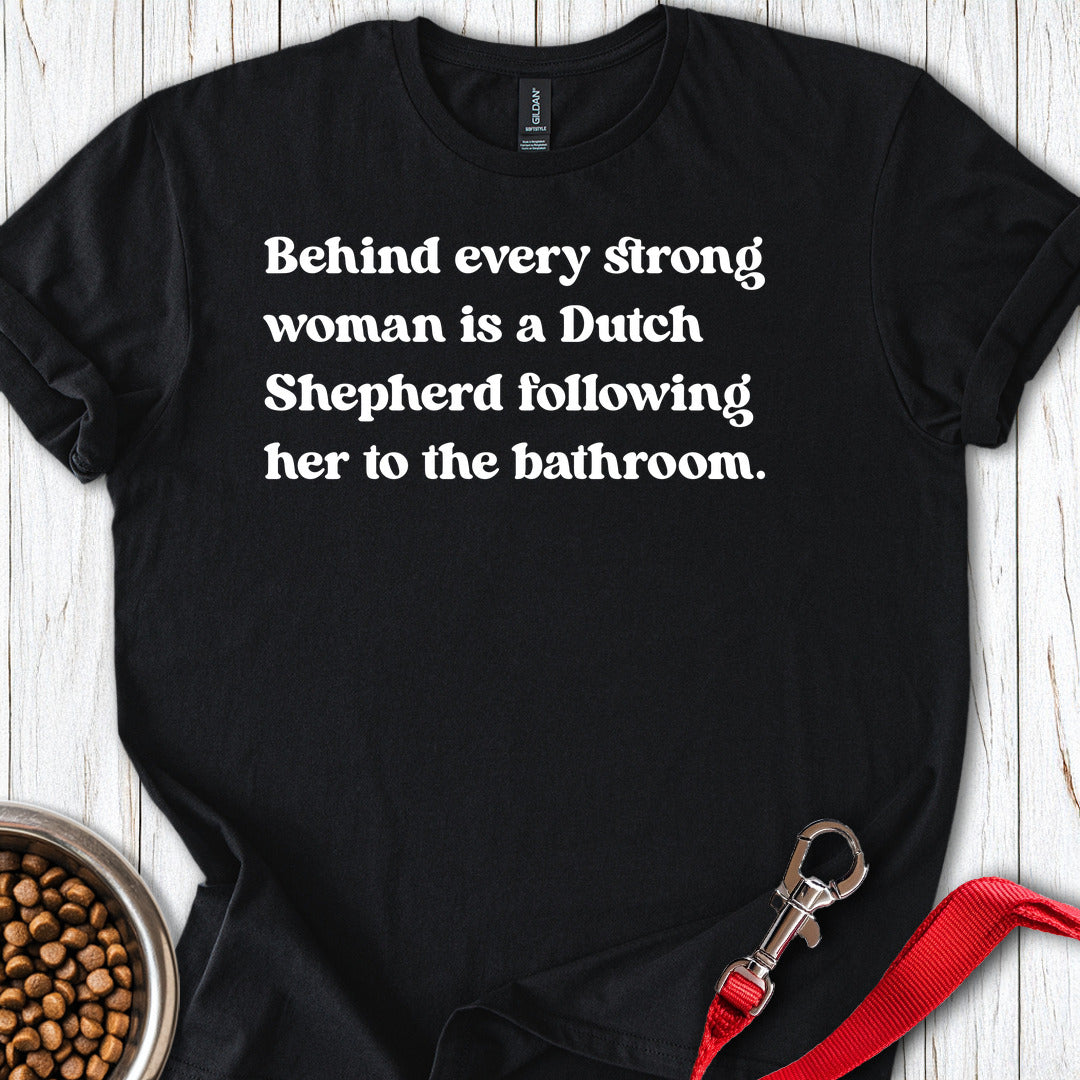 Dutch Shepherd Strong Woman — Black