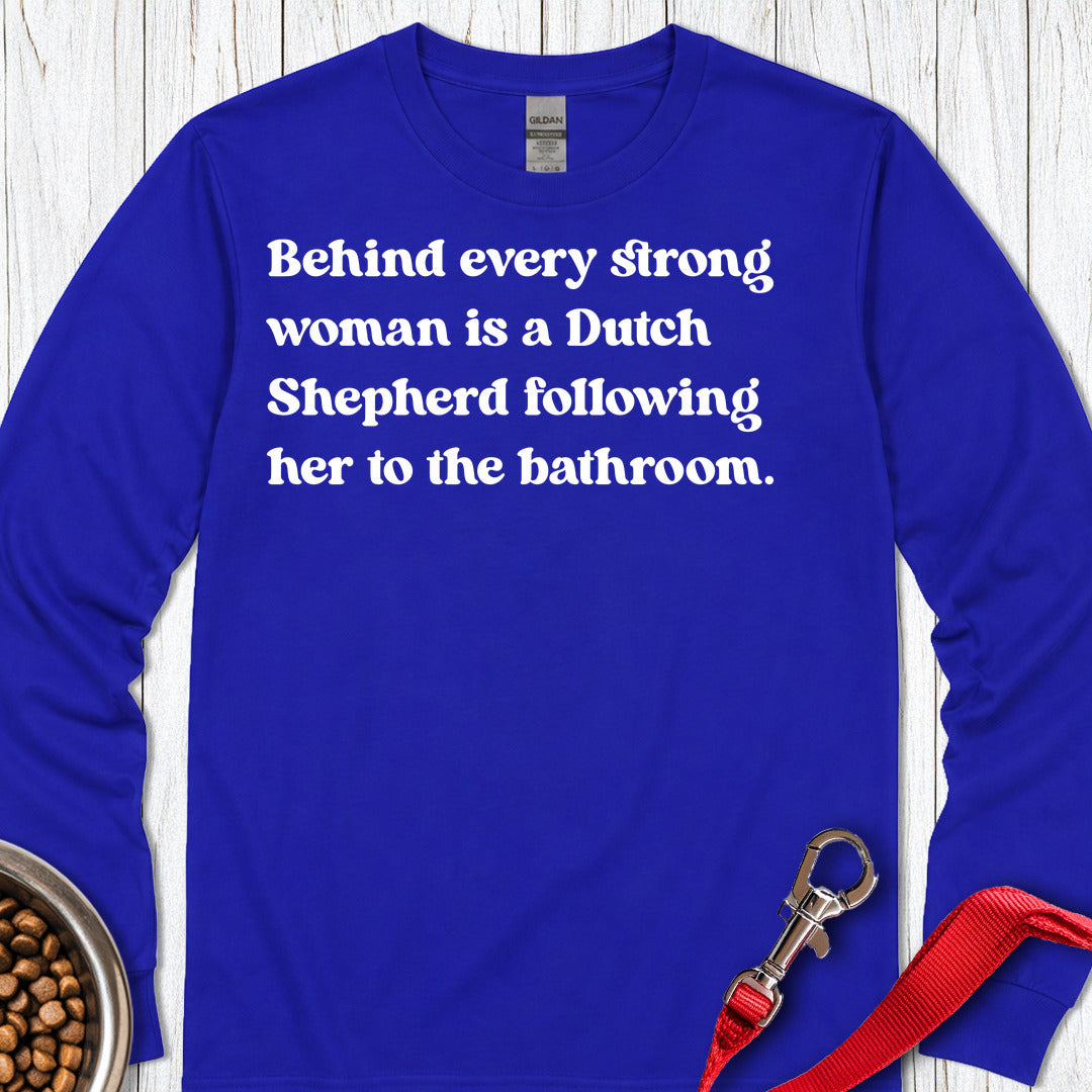 Dutch Shepherd Strong Woman Long Sleeve — Royal
