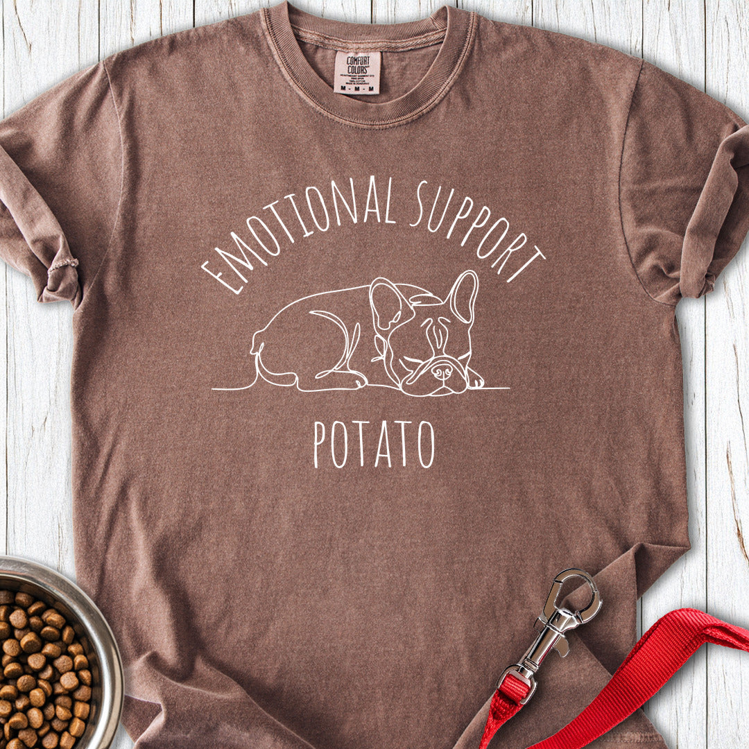 Emotional Support Potato Premium Tee Espresso