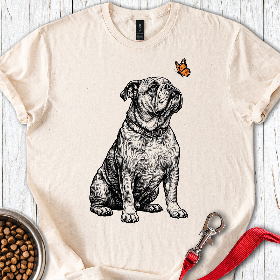English Bulldog Butterfly Natural
