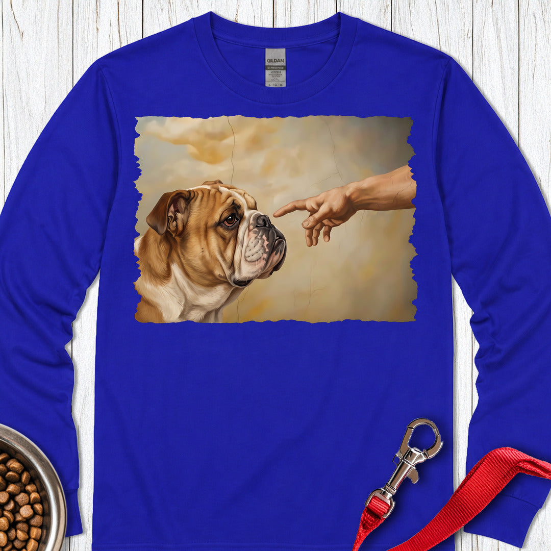 English Bulldog Creation Long Sleeve Royal