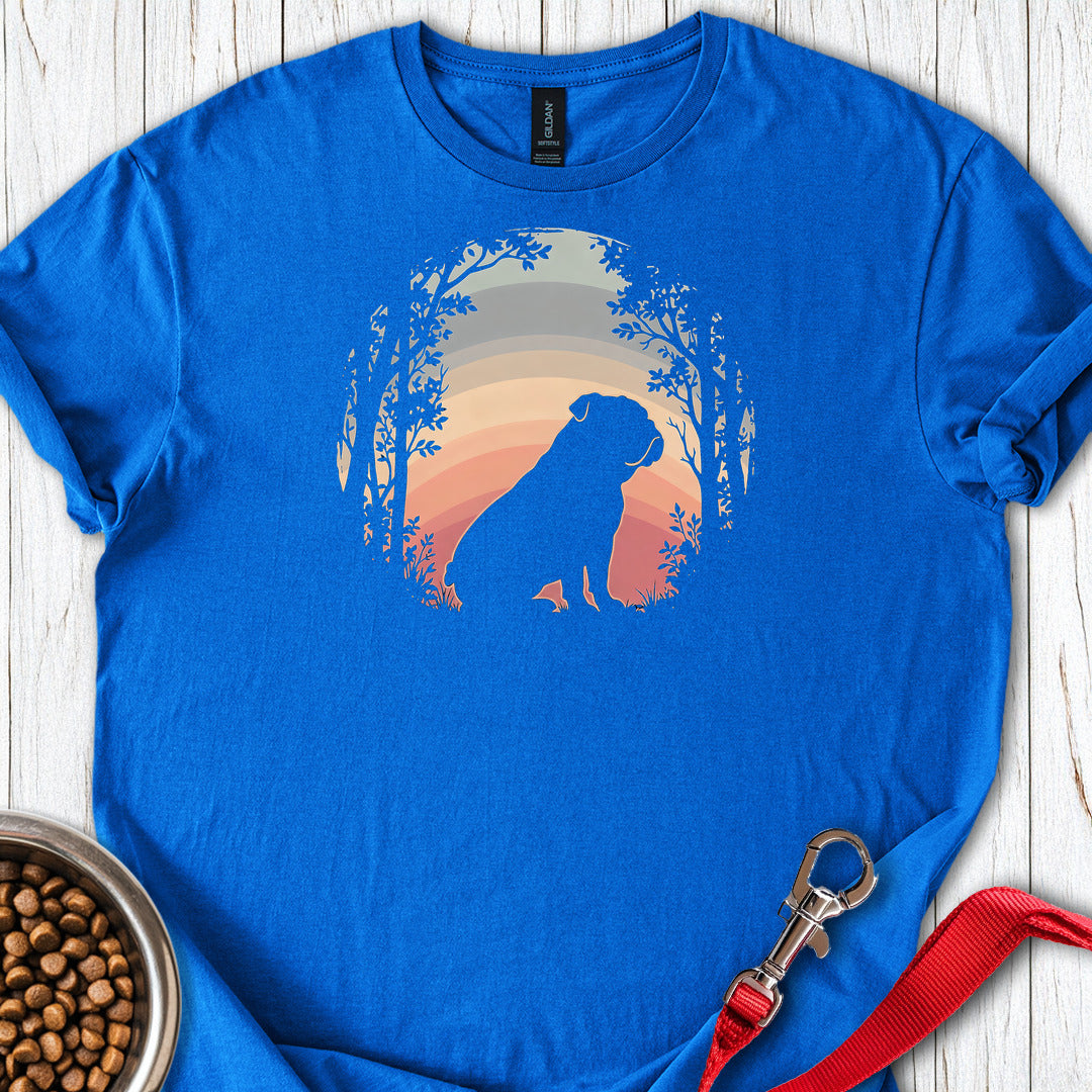 English Bulldog Forest Sunset Royal