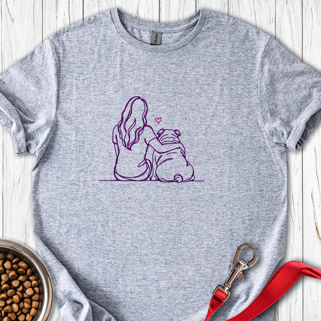English Bulldog Hug Sport Grey