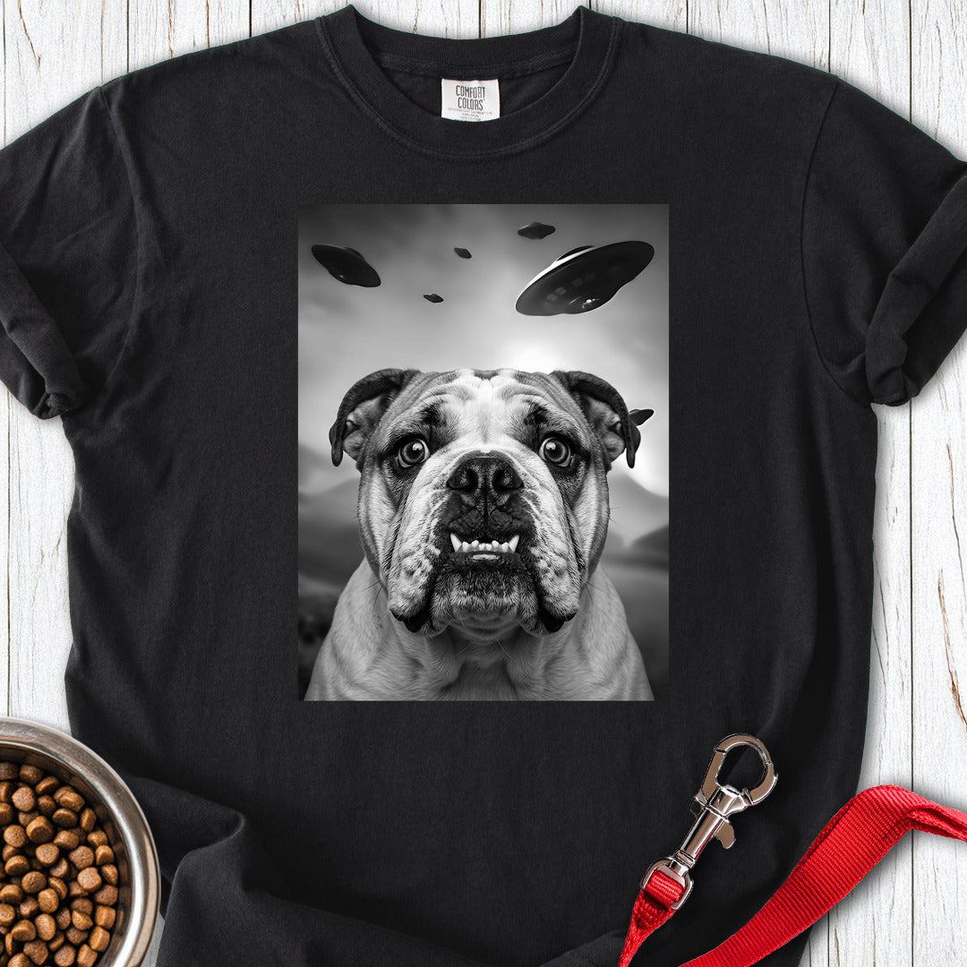 English Bulldog UFO Premium Tee Black