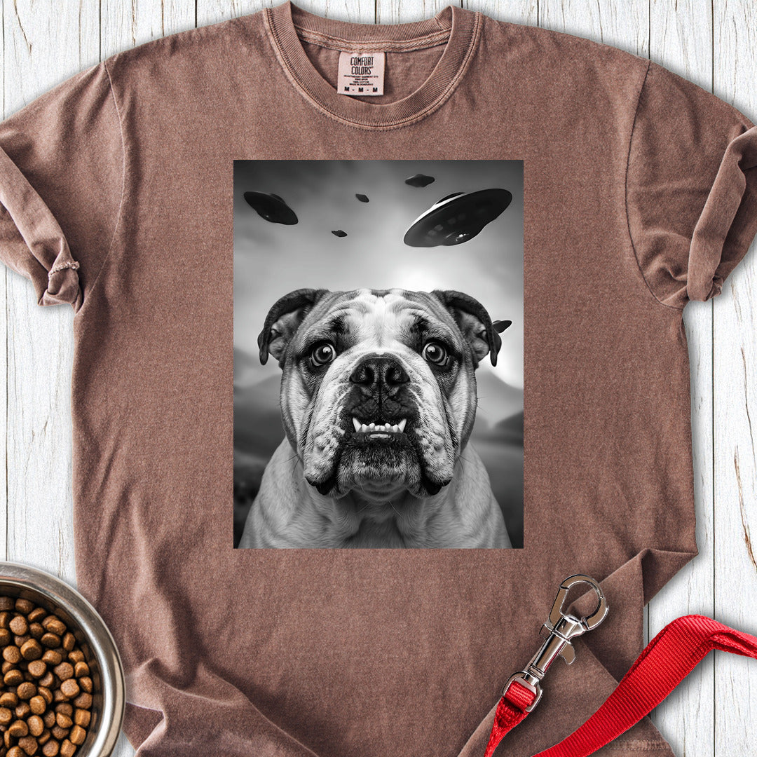 English Bulldog UFO Premium Tee Espresso