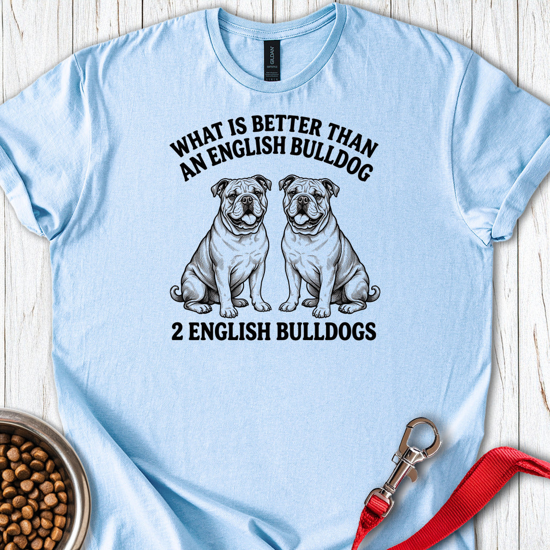 English Bulldog What Is Better Than One Light Blue