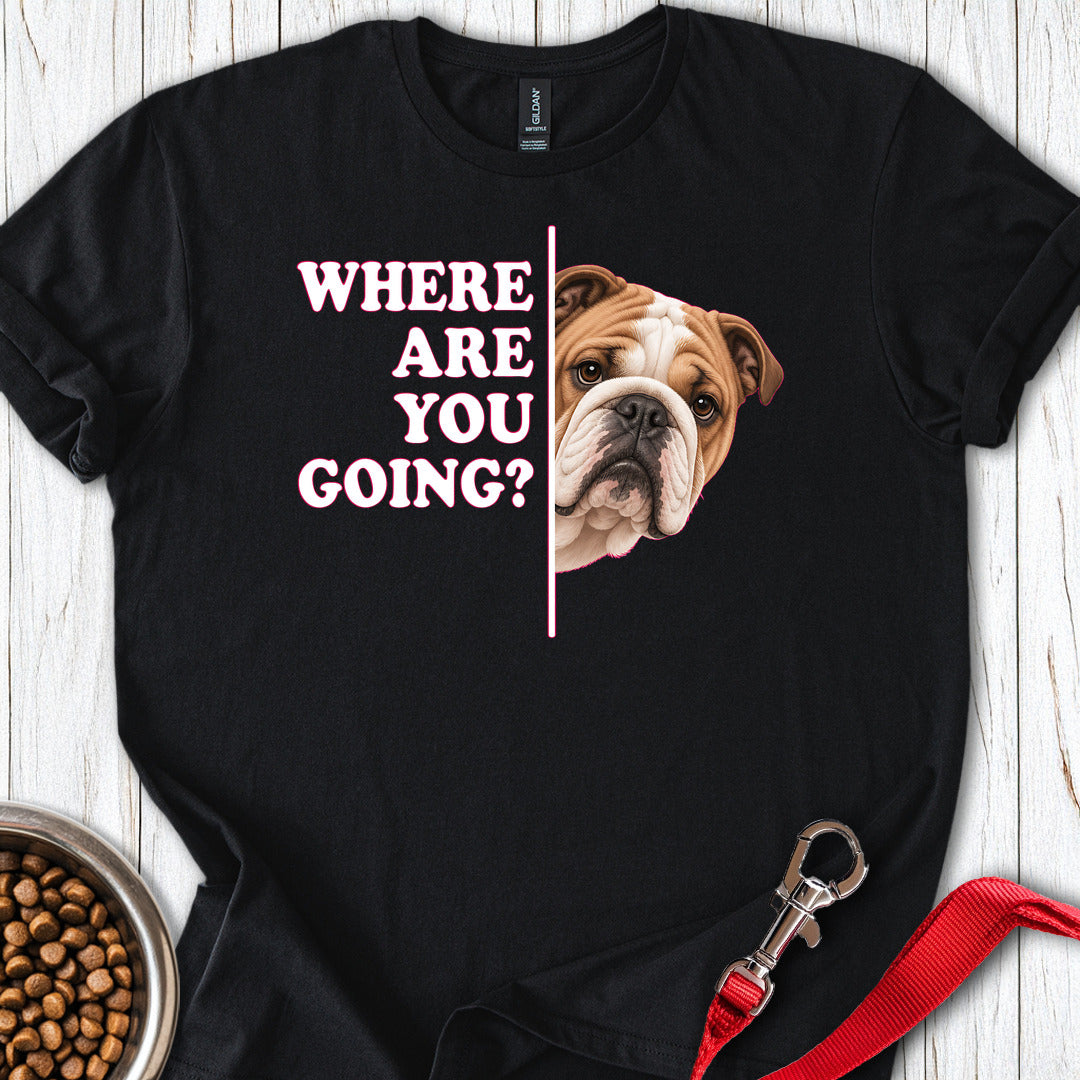 English Bulldog Where Are You Going Black