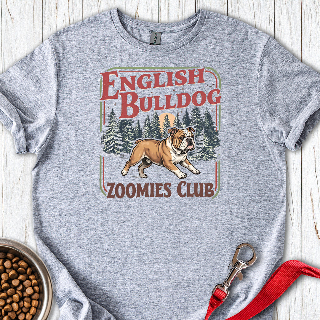 English Bulldog Zoomies Club Sport Grey