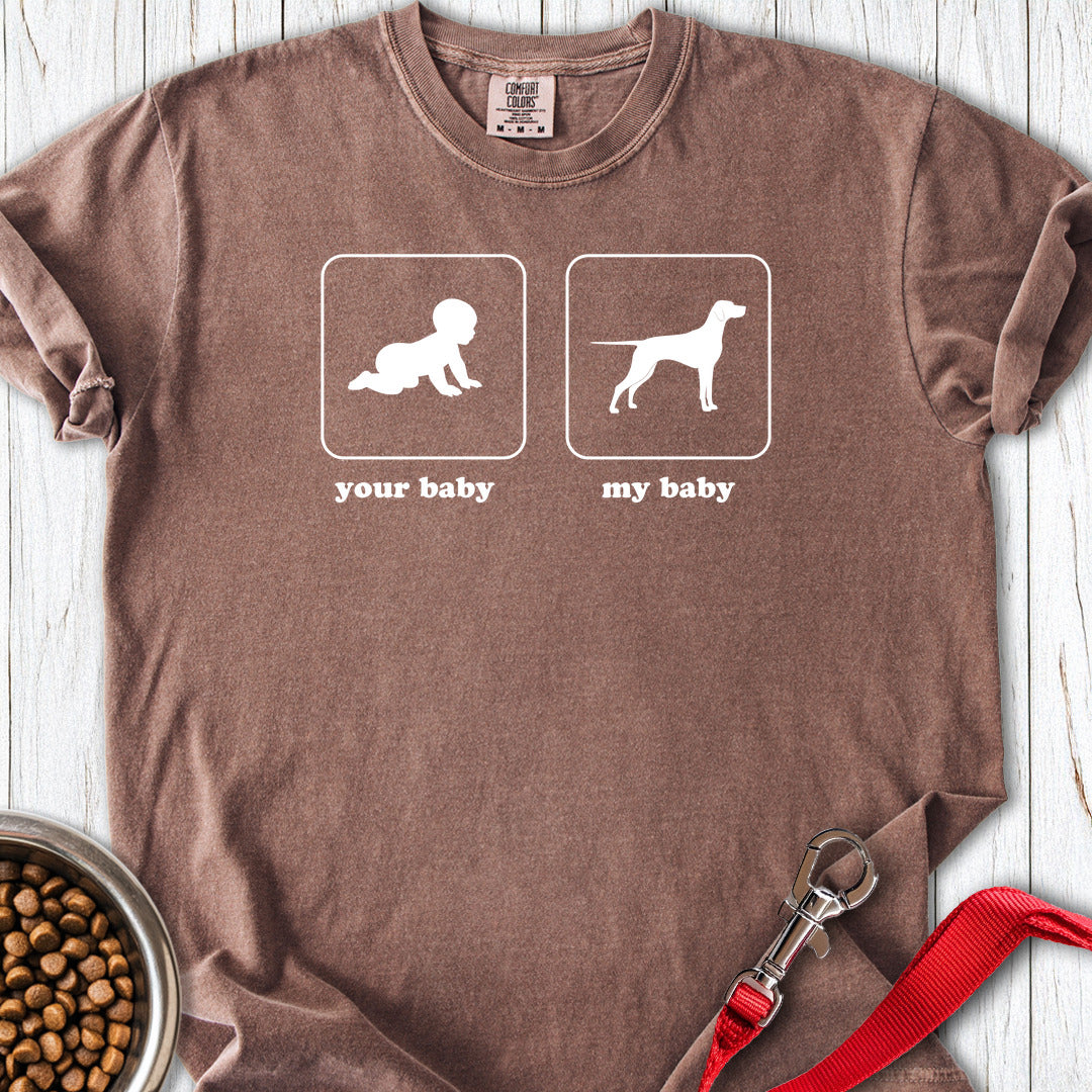 English Pointer Baby Premium Tee — Espresso