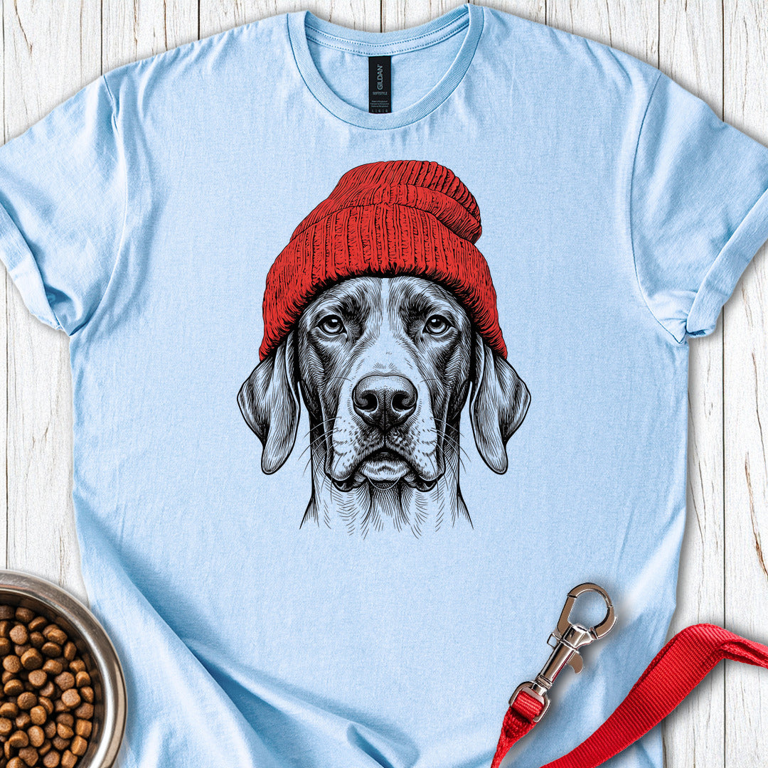 English Pointer Beanie — Light Blue