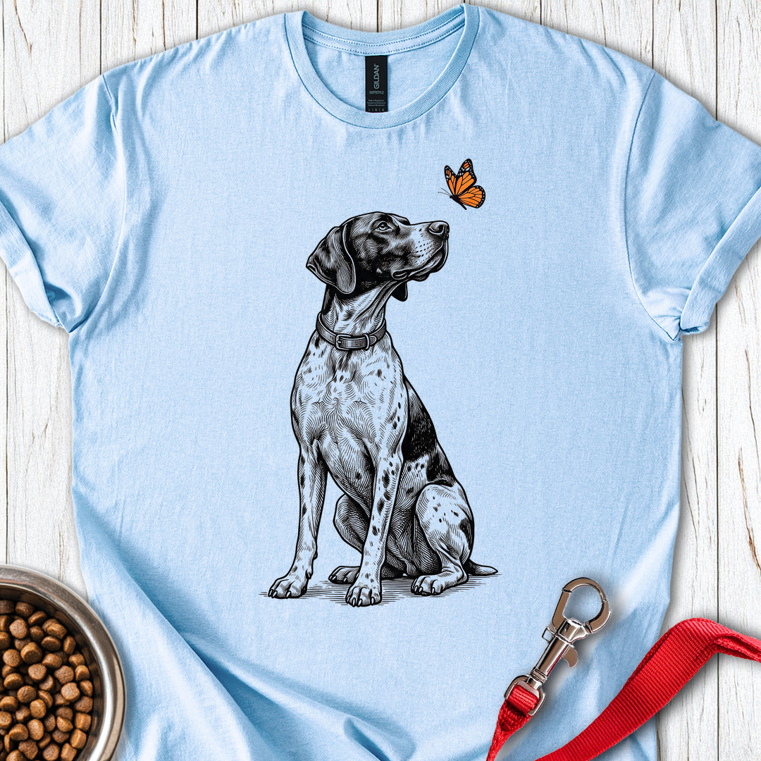 English Pointer Butterfly — Light Blue