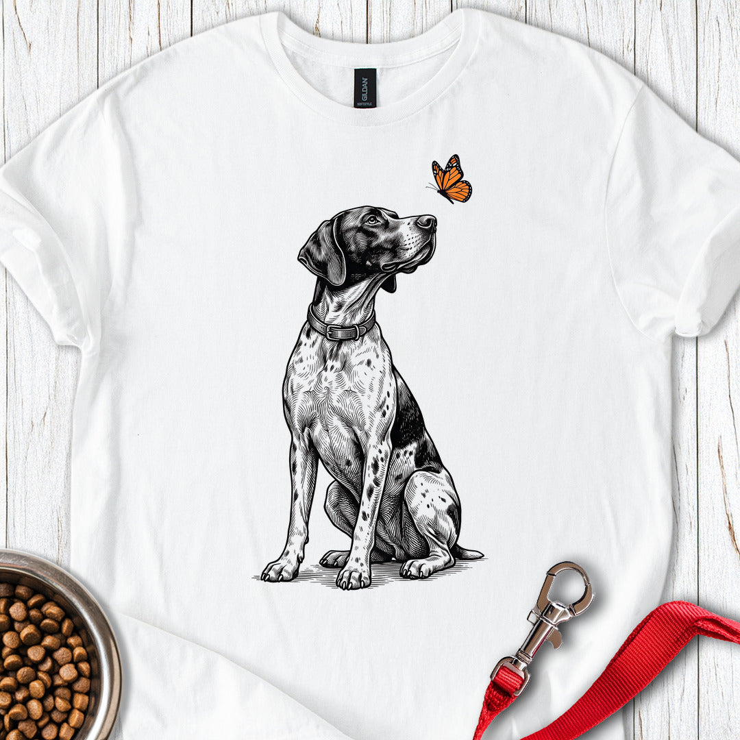 English Pointer Butterfly — White