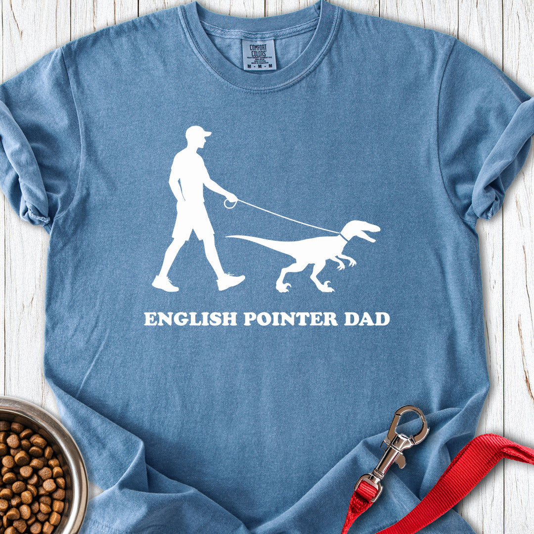English Pointer Dad Premium Tee — Blue Jean