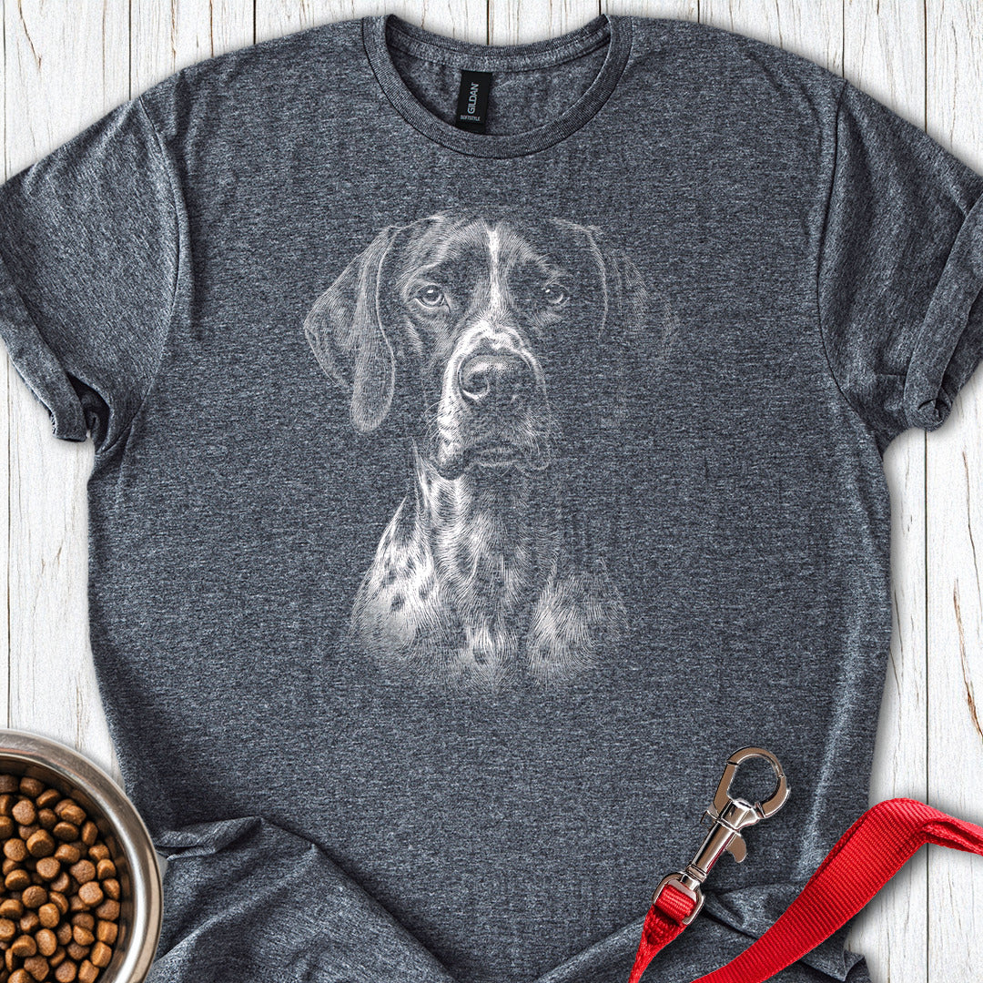 English Pointer Engraved — Dark Heather