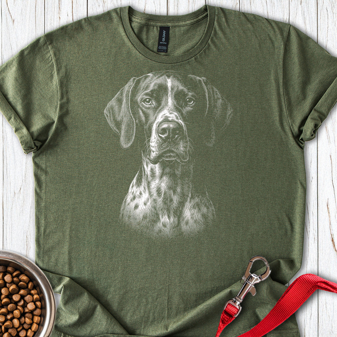 English Pointer Engraved — Military Green