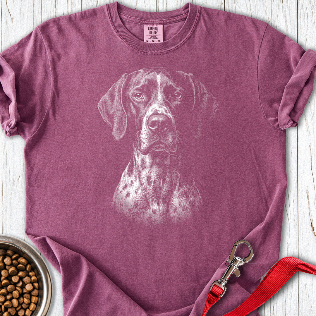 English Pointer Engraved Premium Tee — Berry