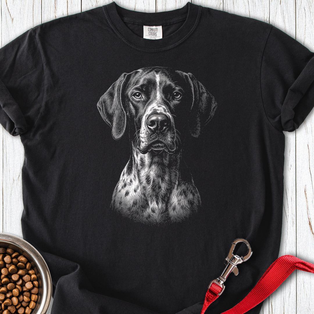 English Pointer Engraved Premium Tee — Black