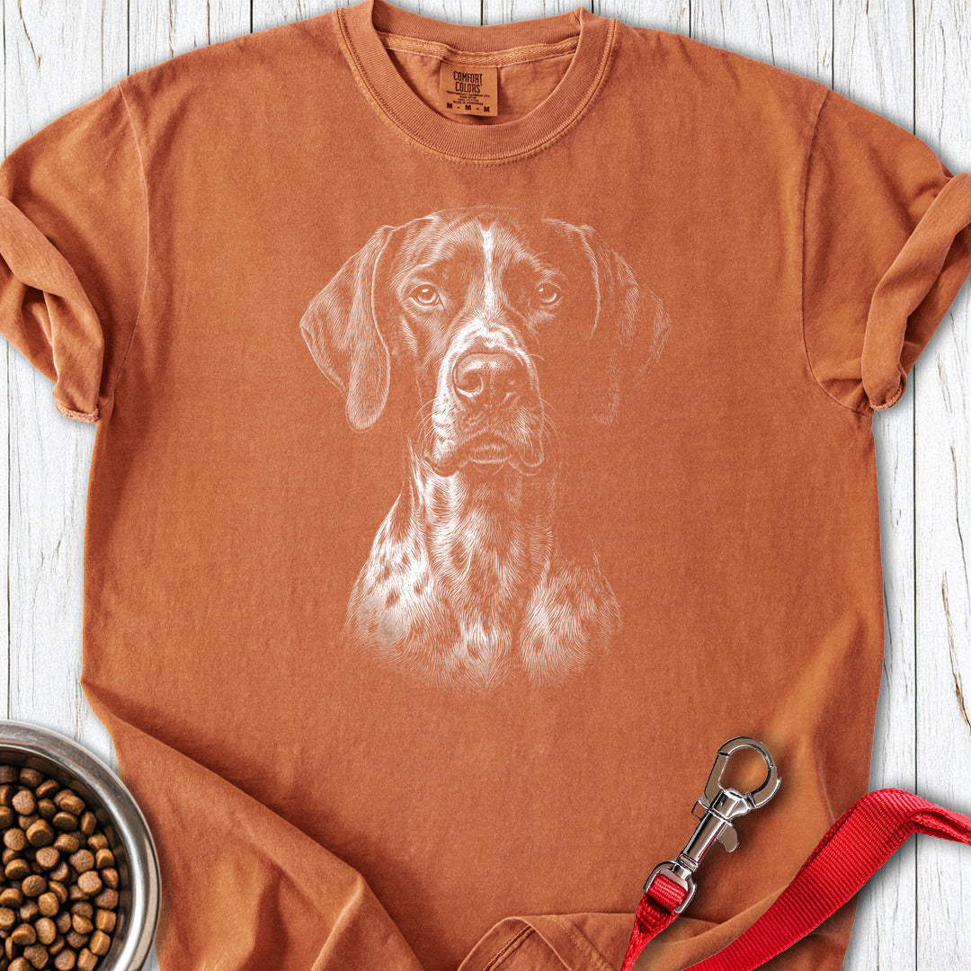 English Pointer Engraved Premium Tee — Yam