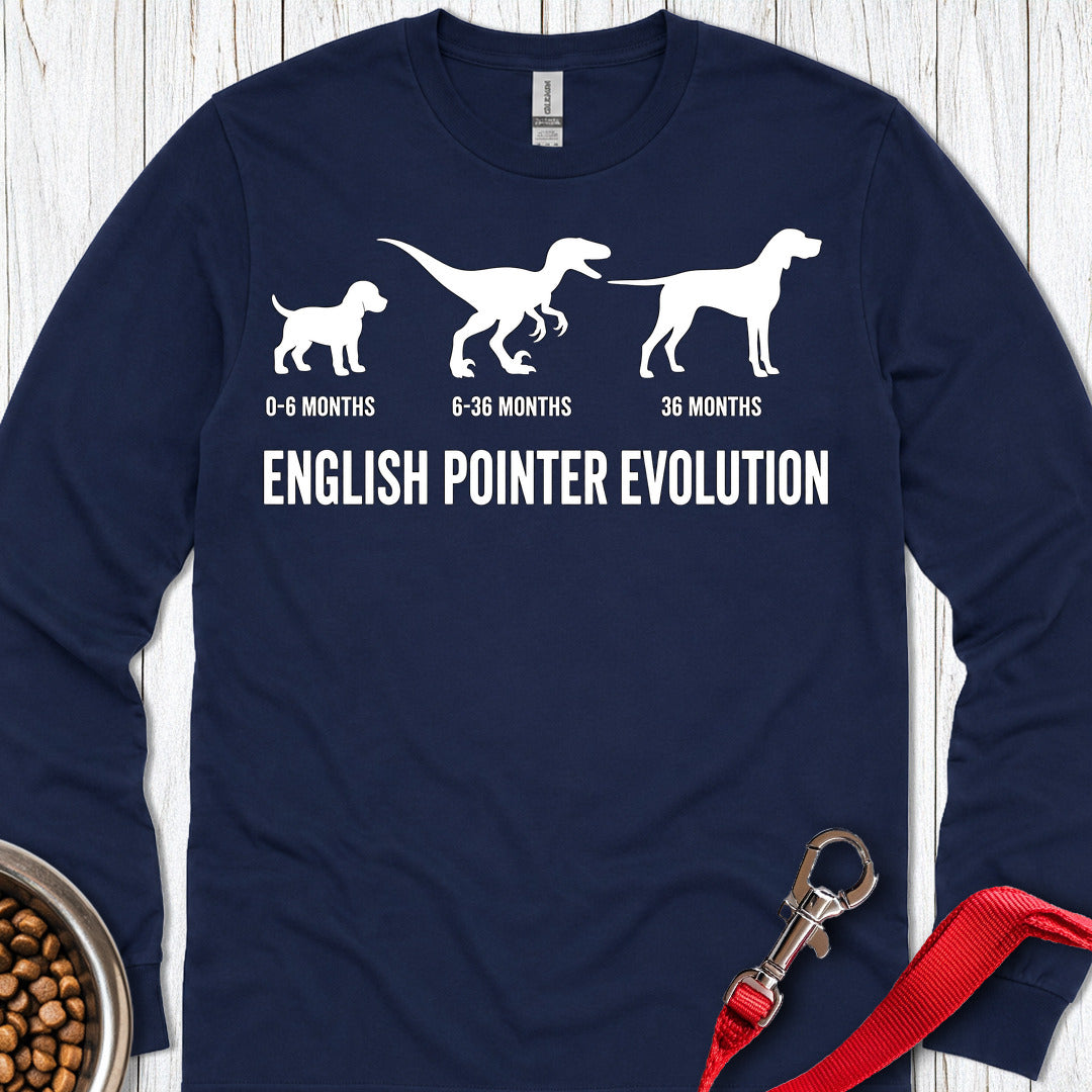 English Pointer Evolution Long Sleeve — Navy