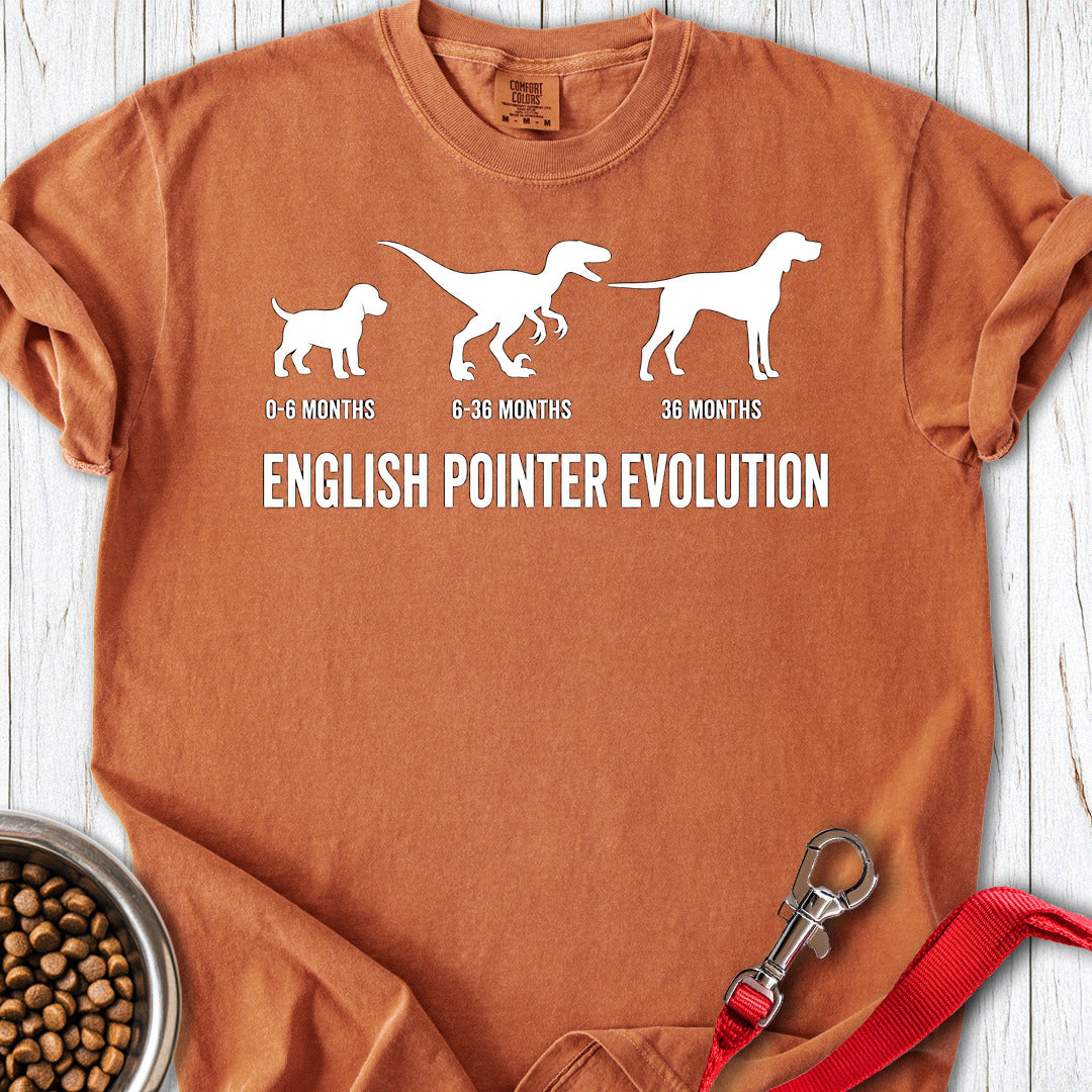 English Pointer Evolution Premium Tee — Yam