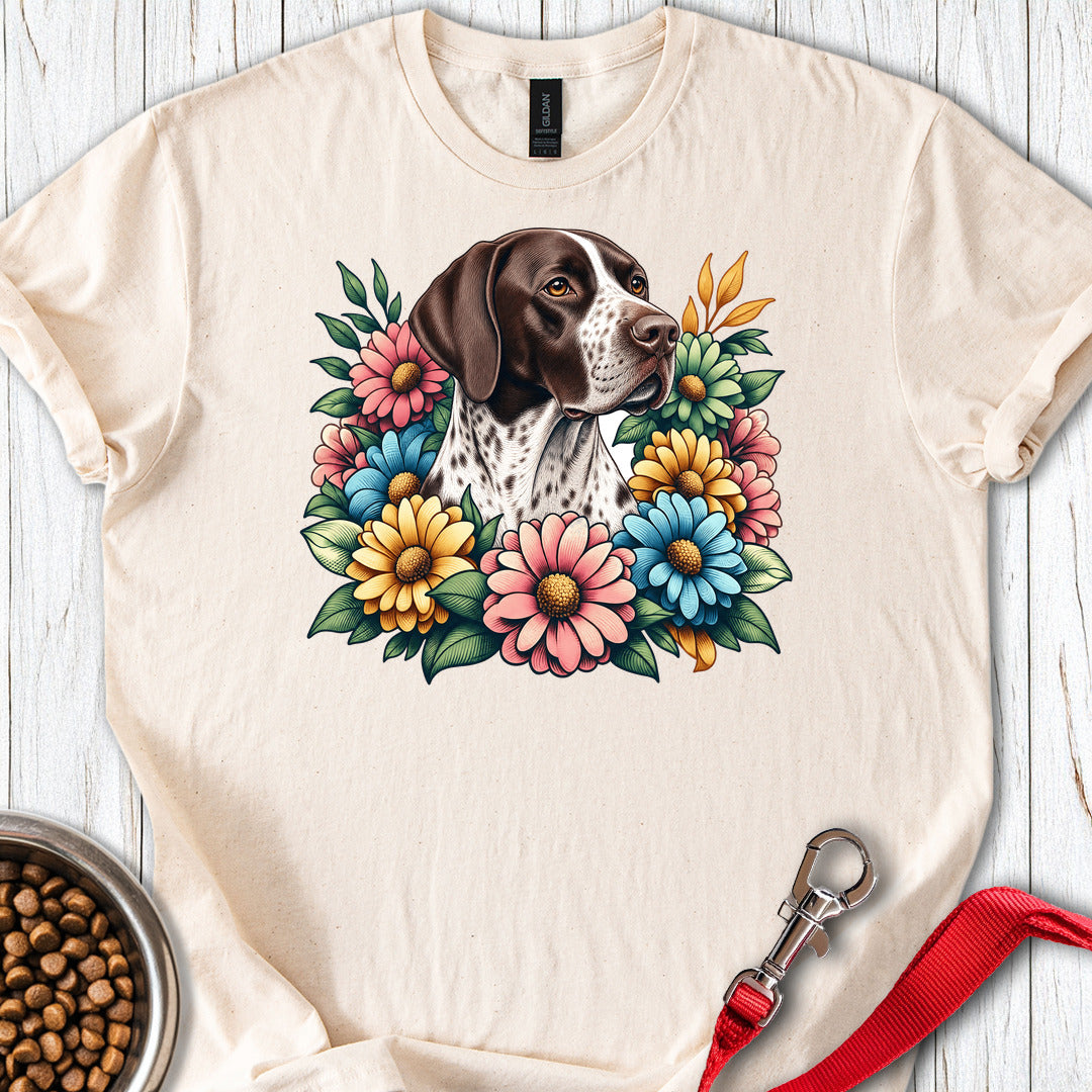 English Pointer Flower Wreath — Natural