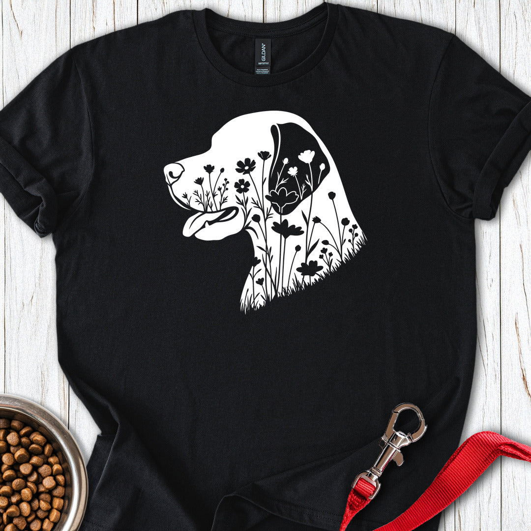 English Pointer Flowers — Black