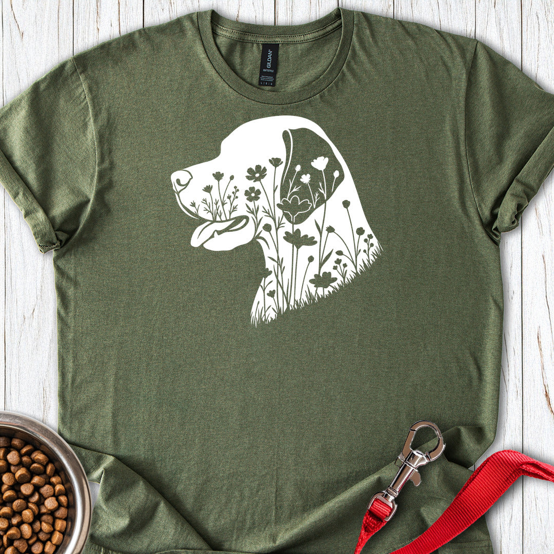 English Pointer Flowers — Military Green
