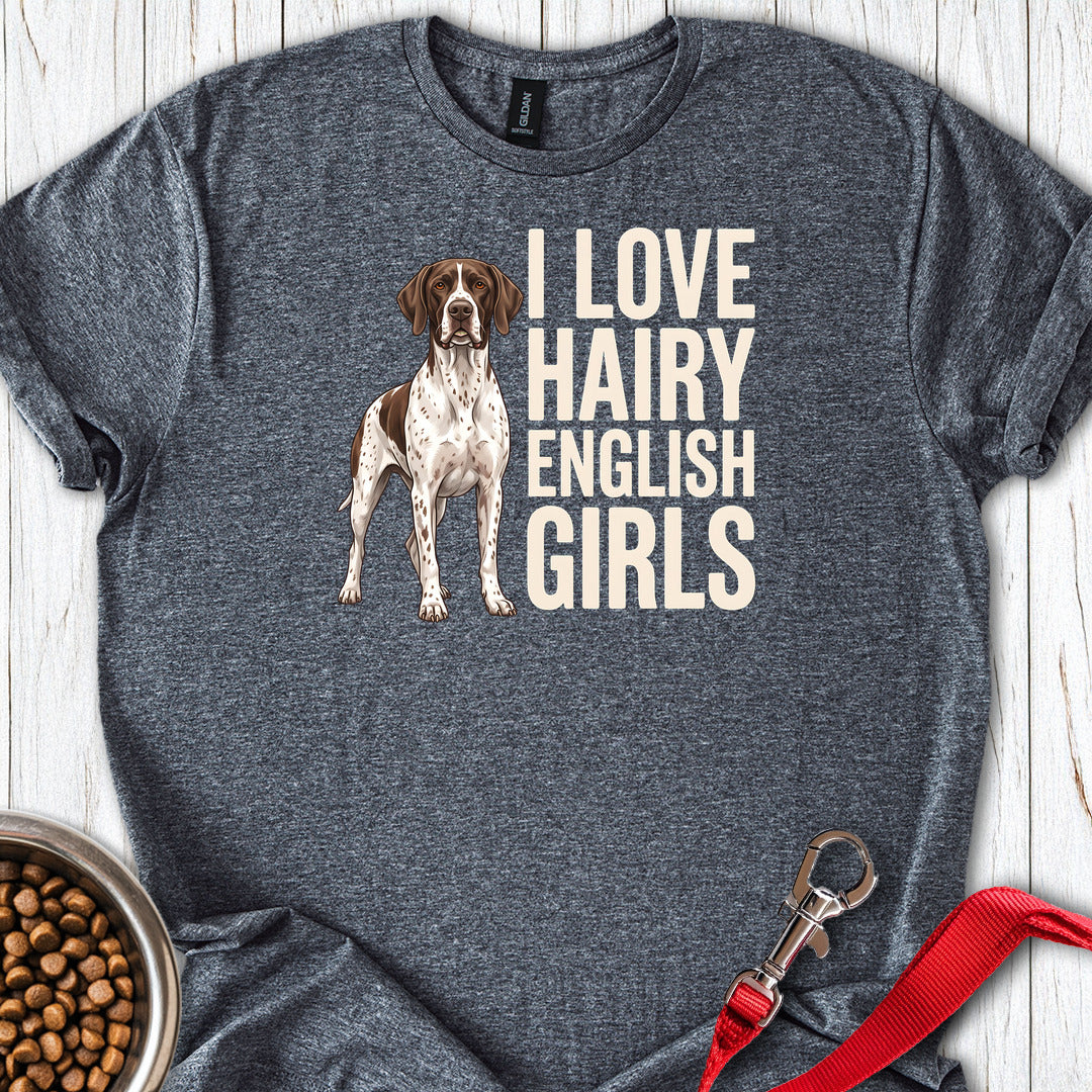 English Pointer Hairy Girls — Dark Heather