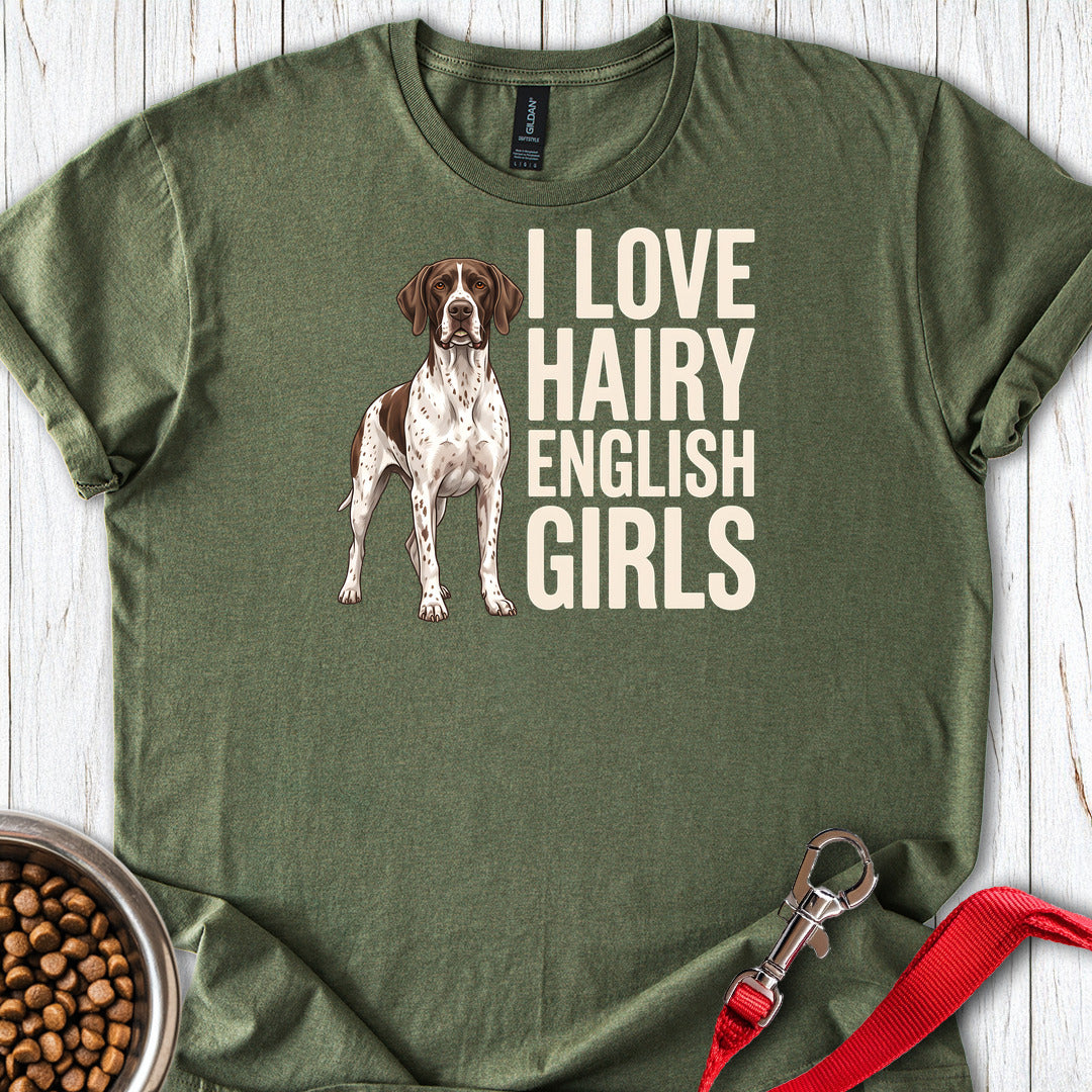 English Pointer Hairy Girls — Military Green