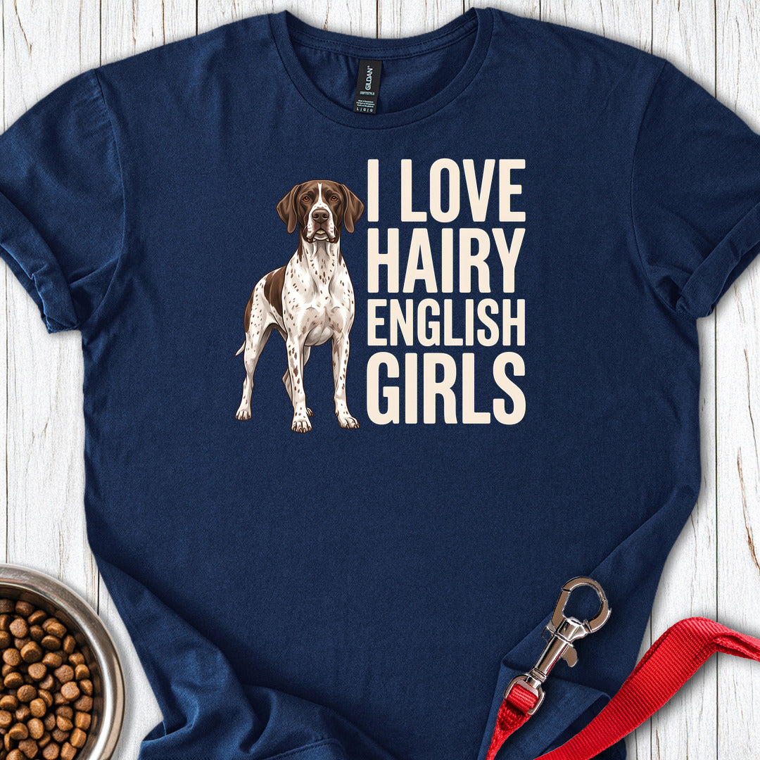 English Pointer Hairy Girls — Navy