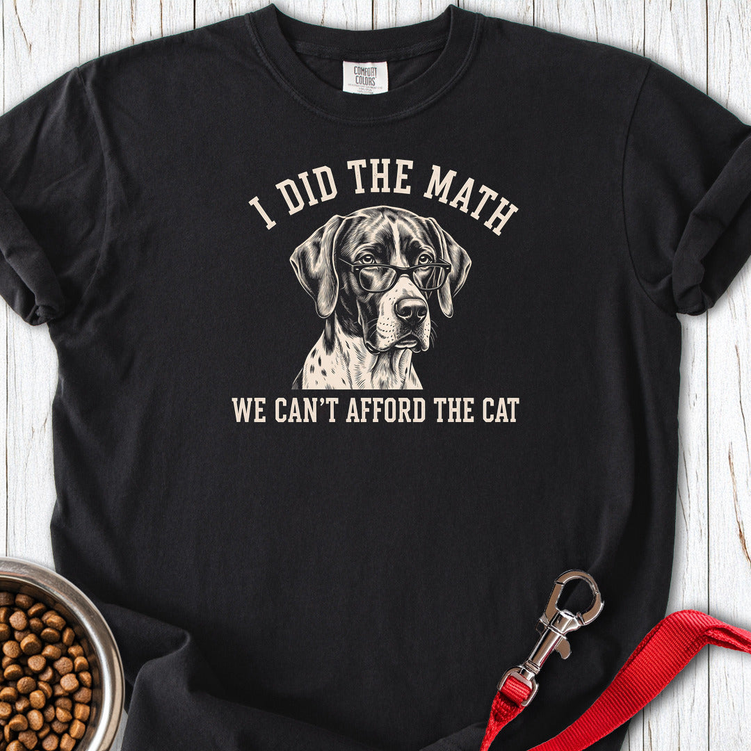 English Pointer I Did The Math Premium Tee — Black