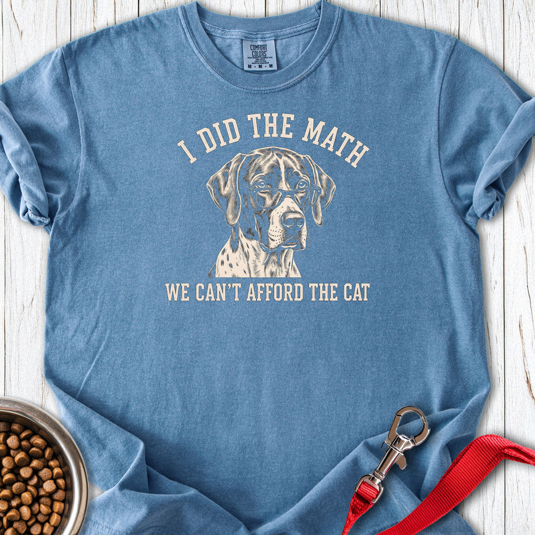 English Pointer I Did The Math Premium Tee — Blue Jean
