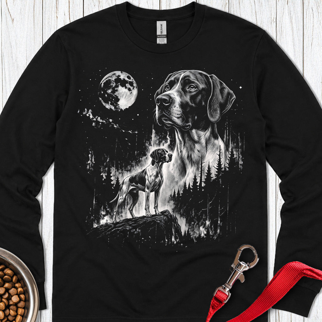 English Pointer Moonlight Long Sleeve — Black