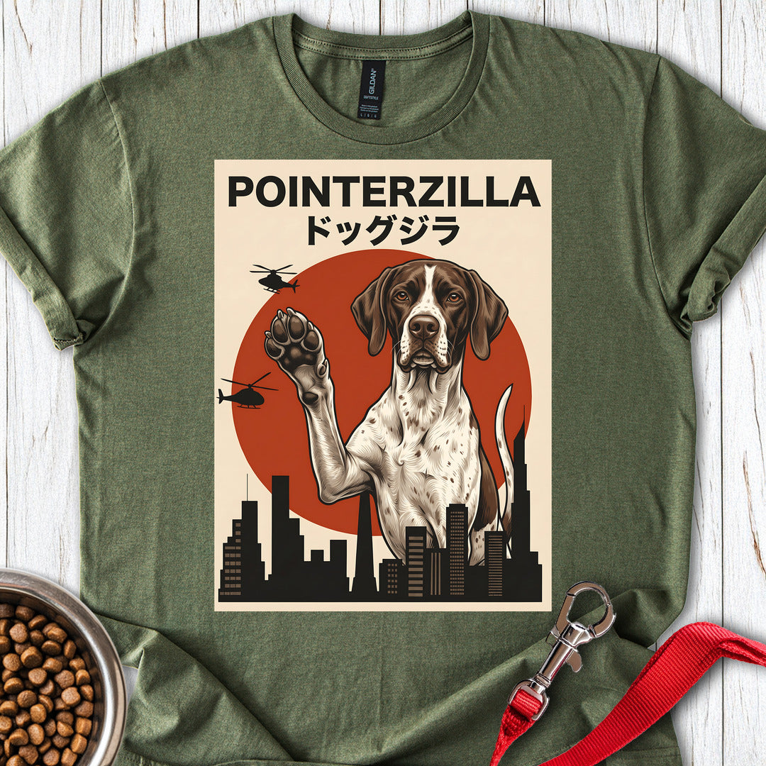 English Pointer Pointerzilla — Military Green