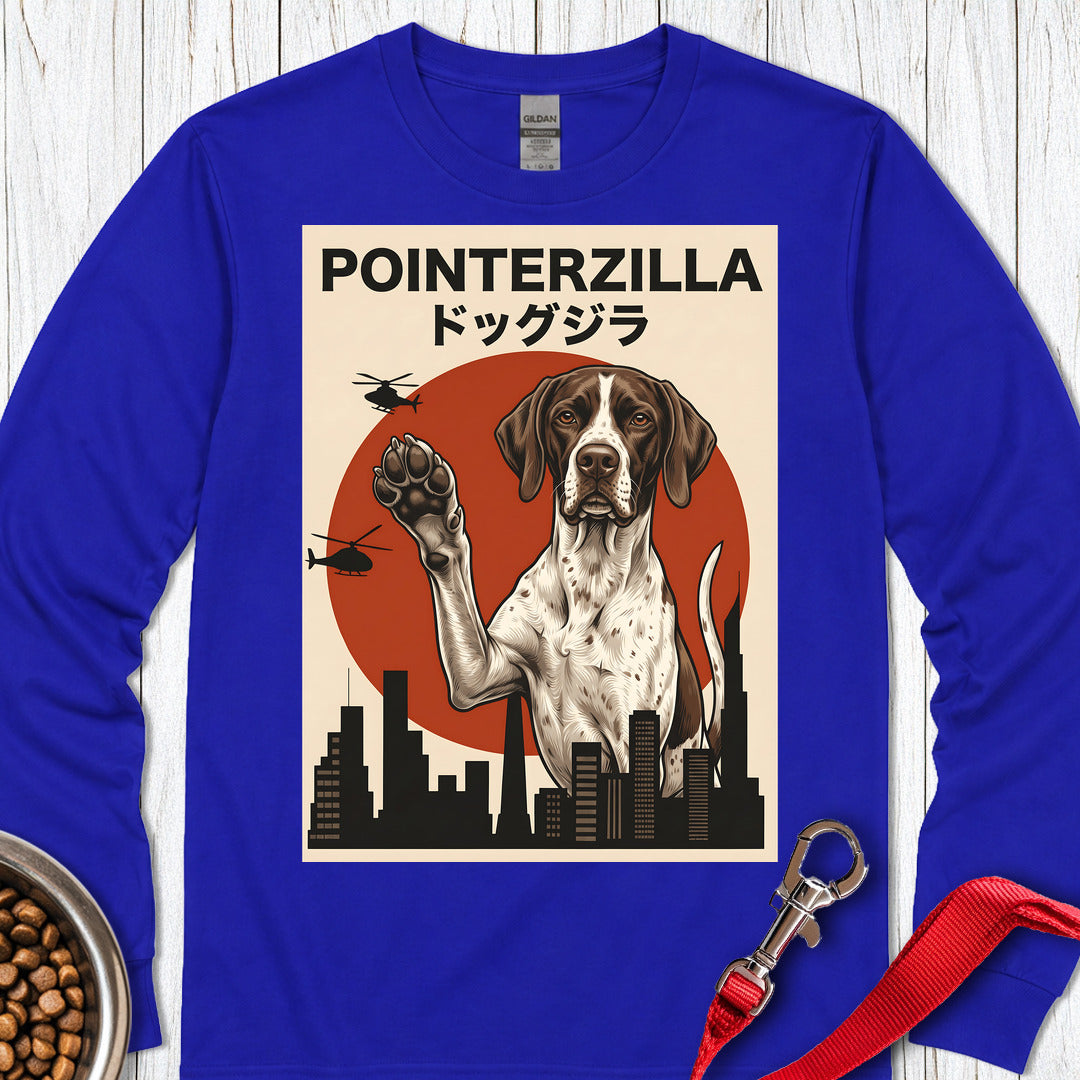 English Pointer Pointerzilla Long Sleeve — Royal